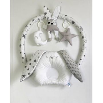 Babynest Plush MyKids 0173 Stars Gray