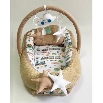 Babynest Plush MyKids 0190 Train Beige