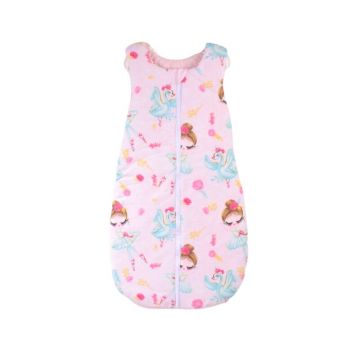 Confort family - Saculet de dormit gros bumbac 100% model balerine si lebede 6-12 luni