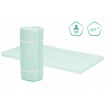 Fillikid - Saltea pliabila mint triangle 120/60/4 cm.
