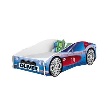 MyKids - Pat tineret Race Car 02 Blue , 140x70 cm