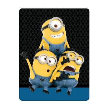 Patura auto pentru copii Minions 150x120 cm Kaufmann