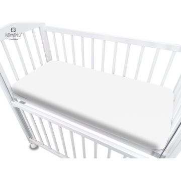 Cearceaf cu elastic MimiNu pentru patut co-sleeper 83 x 50 cm White