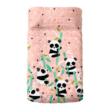 Cuvertură pentru copii din bumbac 130x100 cm Panda – Moshi Moshi