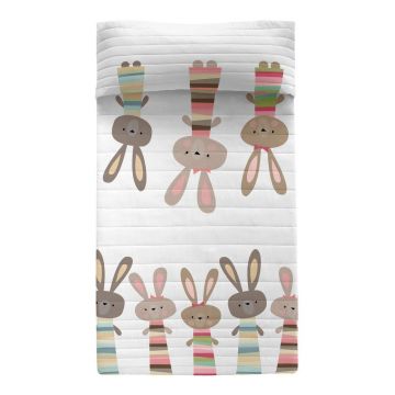 Cuvertură pentru copii din bumbac 260x180 cm Rabbit family – Moshi Moshi