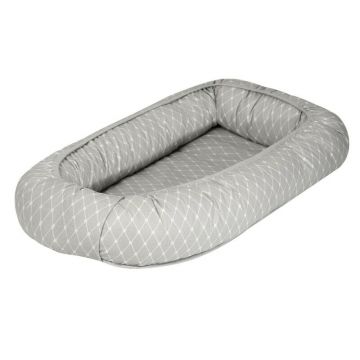 AMY - Baby Nest Glamour 70 x 45 cm Star Grey