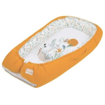 Klups - Suport de dormit Baby Nest Eco & Love Safari din Bumbac, 80x45 cm