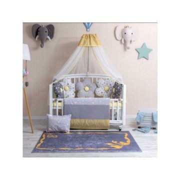 Lenjerie MyKids 10 Piese VP 329 PASTEL Gray 120x60 cm