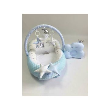 Mykids - Babynest Plush 0198 Prince Blue