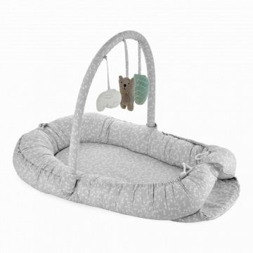 Salteluta Baby Nest cu bara jucarii Between parents (Culoare: Roz)