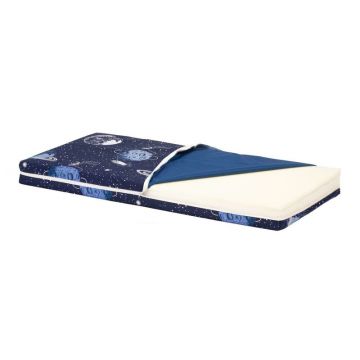 Somnart - Saltea Pat Ortopedica cu husa protectie impermeabila pentru bebelusi si copii model Cosmos 70x140