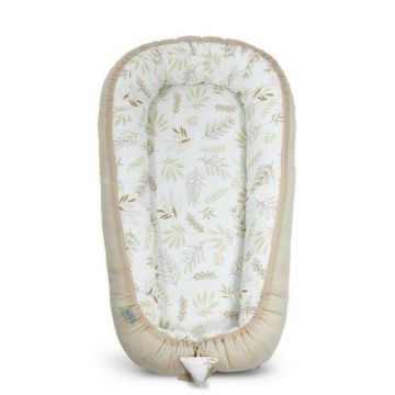 Tiny star - Babynest Grain & Ivory Cuib Pentru Bebelusi, Ajustabil, Portabil, Reductor Patut,