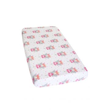 Cearceaf Prichindel, patut 120x60 cm, Printesa Fluture
