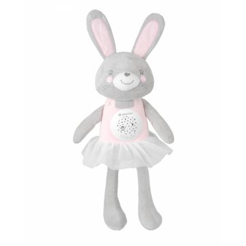 Jucarie de plus KikkaBoo cu muzica si lampa de veghe Bella the Bunny