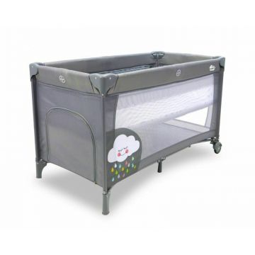 Asalvo - Patut pliant cu doua nivele Smooth Cloud, 120x60 cm Asalvo - Patut pliant cu doua nivele Smooth Cloud, 120x60 cm