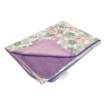 Patura pentru copii Klups Velvet Kids Summer Pink Flowers G013