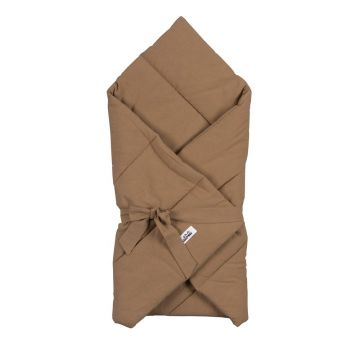 Pătură pentru copii maro din bumbac 75x75 cm – Malomi Kids