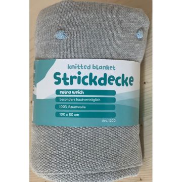 Patura tricotata Fillikid 100 bumbac grey blue