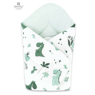 Set pentru bebelusi 6+1 piese MimiNu 120x60 cm Dino Mint