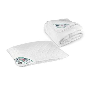 Set Baby HypoallergenicMed - perna 40x60 cm si pilota 100x140 cm hipoalergenica pentru bebelusi