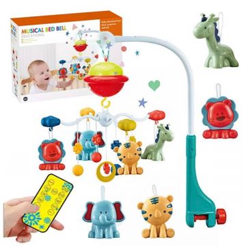 Carusel muzical pentru patut copii Malplay, cu proiector si telecomanda