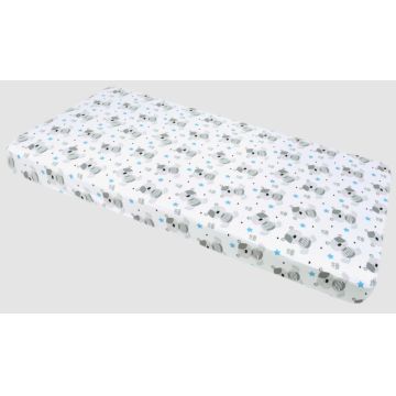 Cearceaf cu elastic Nichiduta 120x60 cm Teddy Blue