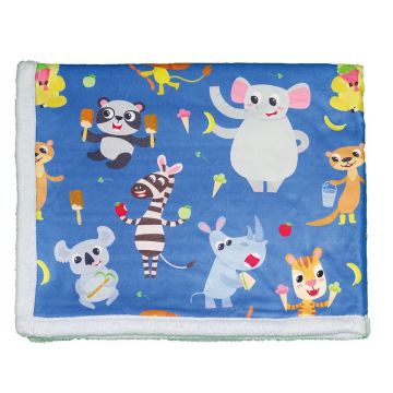 Pătură pentru copii albastră 80x100 cm – OYO kids