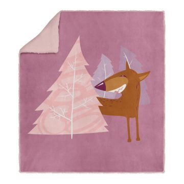 Pătură pentru copii roz 80x100 cm – OYO kids