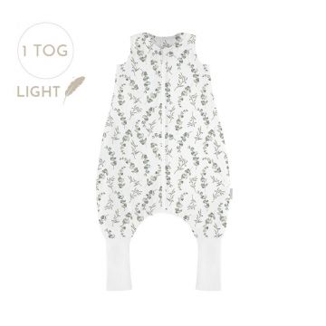 Sac de dormit cu picioare, bumbac 1 Tog, Eucalipt, 6 - 12 luni
