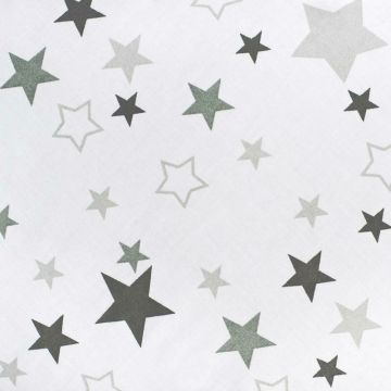 Set 3 piese New Baby Baby Nest cu paturica si pernuta Grey stars