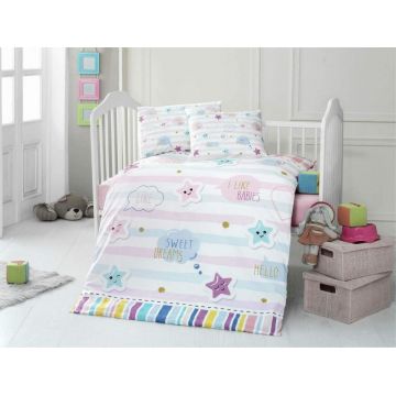 Set lenjerie patut cu 5 piese Starfish Set lenjerie patut cu 5 piese Starfish