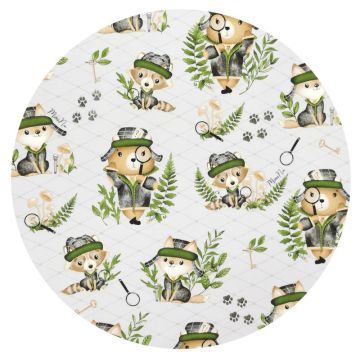 Aparatoare pentru patut MimiNu 120x60 cm Detective Natural