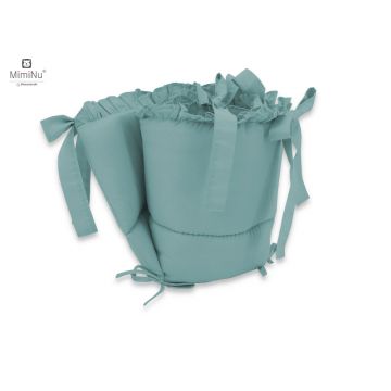 Aparatoare pentru patut MimiNu 120x60 cm din bumbac Royal Nepal Green