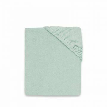 Cearceaf cu elastic MimiNu pentru pat 160x80 cm din terry Cold Mint