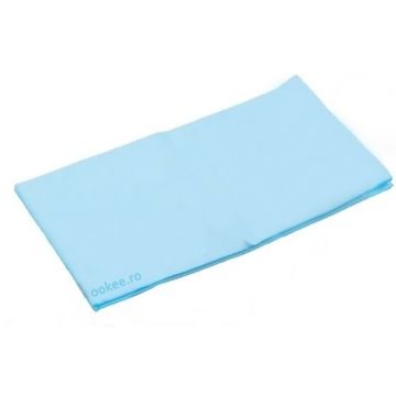 Cearsaf cu elastic pentru saltea 120 x 60 cm – albastru