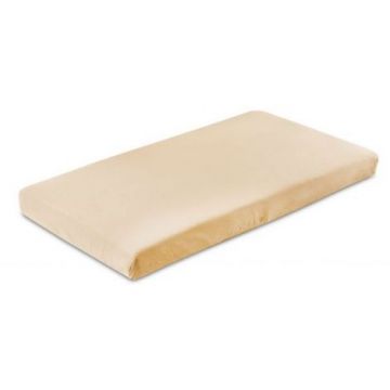 Cearsaf de bumbac jersey cu elastic Sensillo 120x60 cm Cappuccino