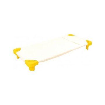 Cearsaf de pat pentru cresa 146 x 65 cm  - ocru