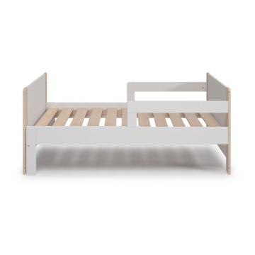Pat pentru copii variabil alb-natural 90x140/190 cm Willi - Marckeric