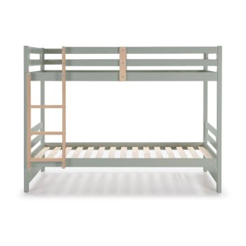 Pat pentru copii verde deschis 90x190 cm Sami – Marckeric