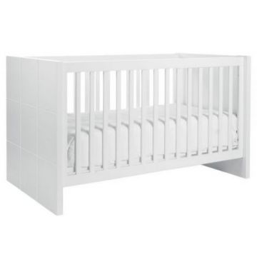 Patut Childhome Quadro White 70x140 cm, MDF Alb Patut Childhome Quadro White 70x140 cm, MDF Alb