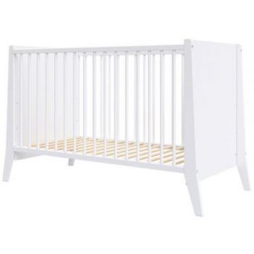 Patut copii din lemn Hubners Cosmo 120x60 cm alb Patut copii din lemn Hubners Cosmo 120x60 cm alb