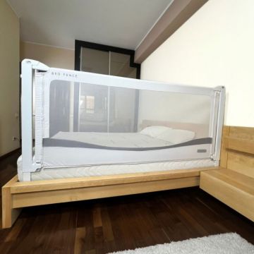 Protectie laterala pat, model PREMIUM XXL, interconectabila, reglabila si culisanta, inaltime ajustabila pana la 97 cm, Diverse dimensiuni si culori