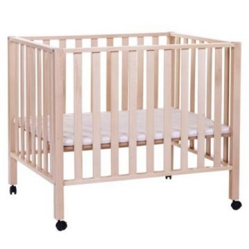 Tarc Childhome 94 cu roti 75x95 cm Lemn, Natural Tarc Childhome 94 cu roti 75x95 cm Lemn, Natural