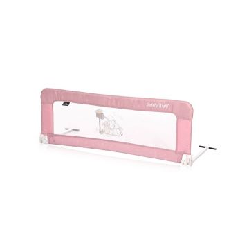 Aparatoare pentru pat Lorelli Safety Night 115 x 42 cm Bej Roz cu iepuri