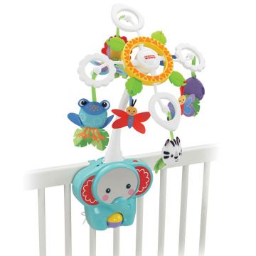 Carusel muzical 3 in 1 Fisher Price Crib to Floor Rainforest Friends