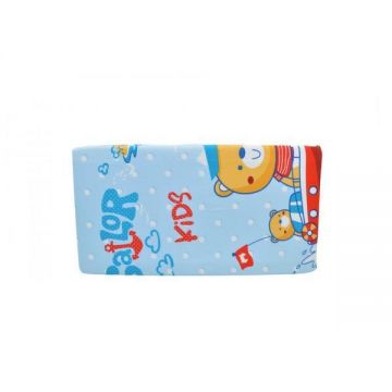 Cearceaf din bumbac cu elastic Captain 120x60 cm