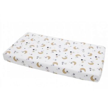 Lenjerie patut cu 5 piese Moon White Cream