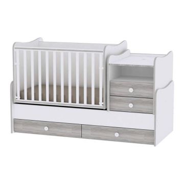 Pat transformabil Lorelli Combo, White Artwood