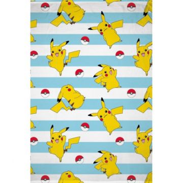 Patura pentru copii, Pokemon Pikachu, 130x170 cm