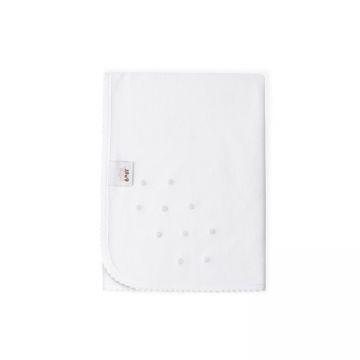 Paturica subtire din bumbac 60 x 65 cm Inter Baby - alba
